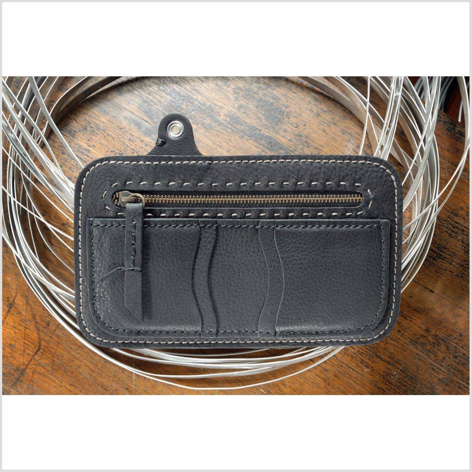 LYNCH SILVERSMITH BIKER WALLET BRIDLE LEATHER