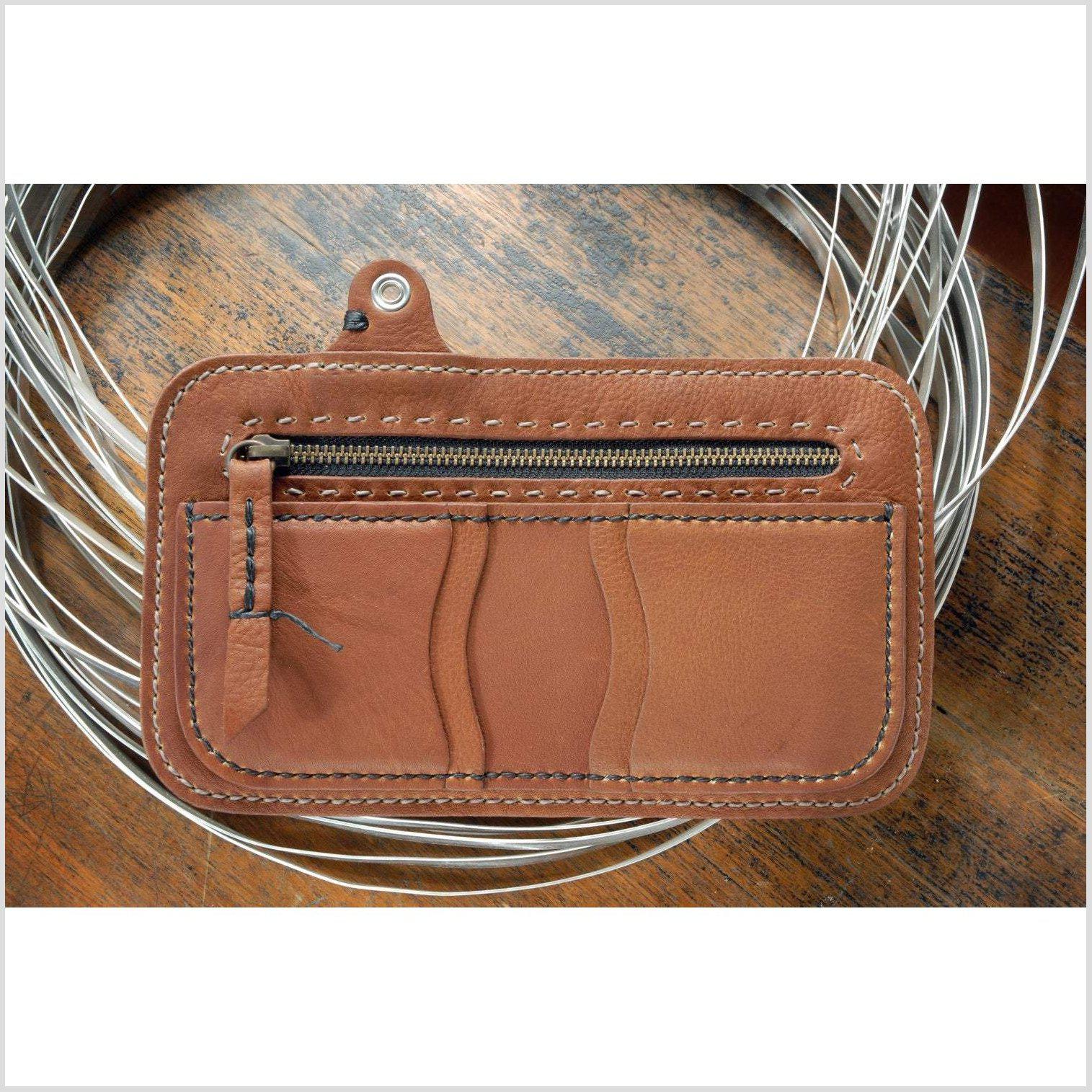 Leather discount money pouch