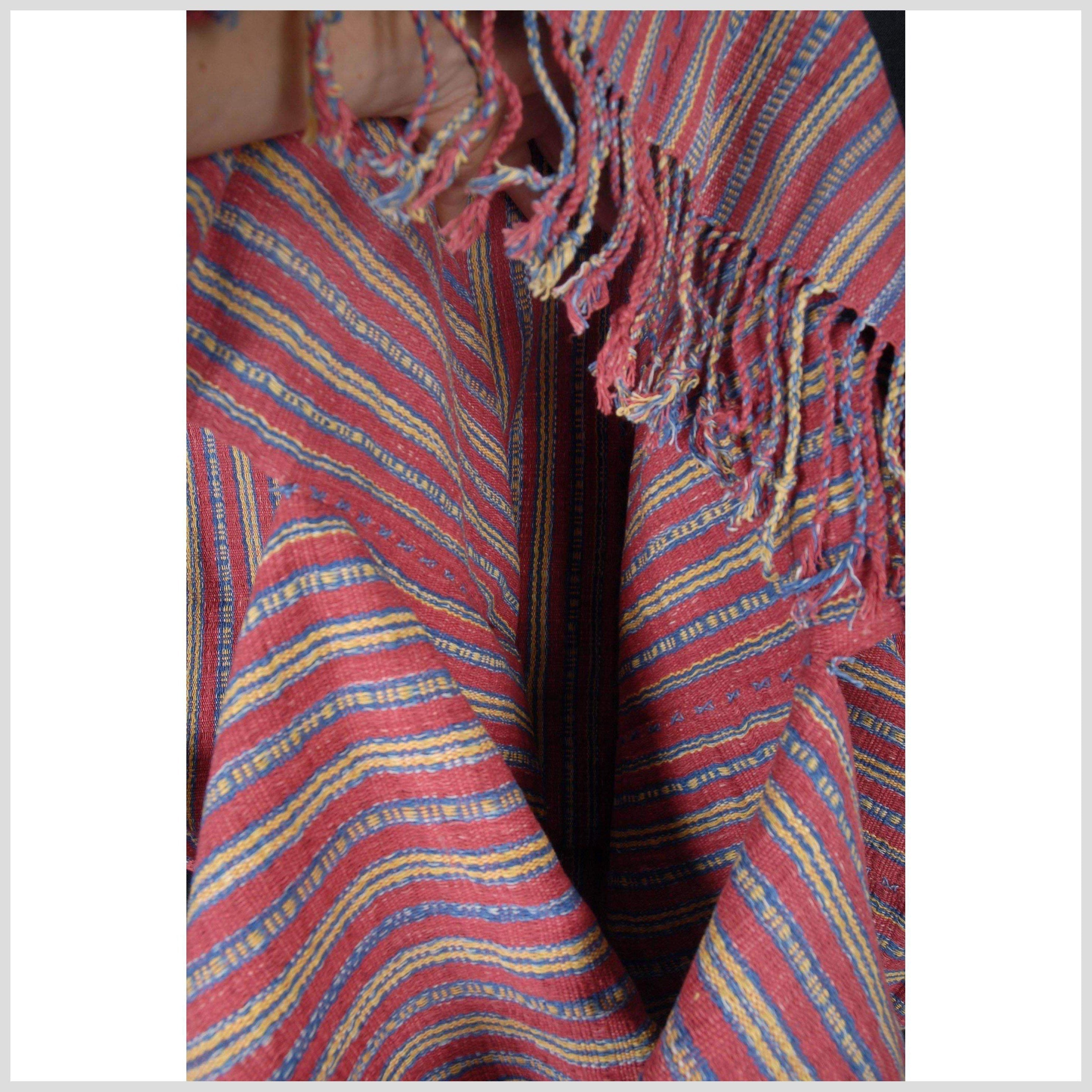 Vegetable dye natural color stripe cotton cloth ethnic handwoven