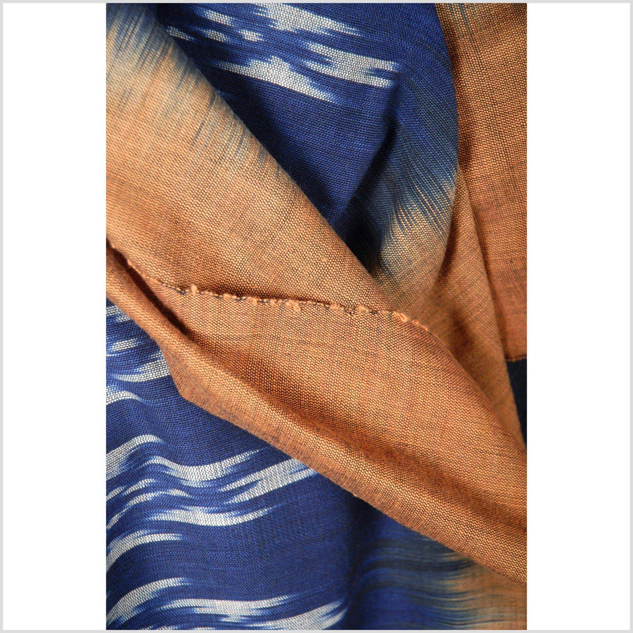 Boho fabric cotton skirt sarong Asian natural blue orange g Air Industry