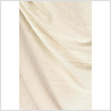 Unbleached, geometric pattern cotton, medium-weight, neutral beige color, natural cotton canvas, pillow supply, Fabric By The Yard PHA156