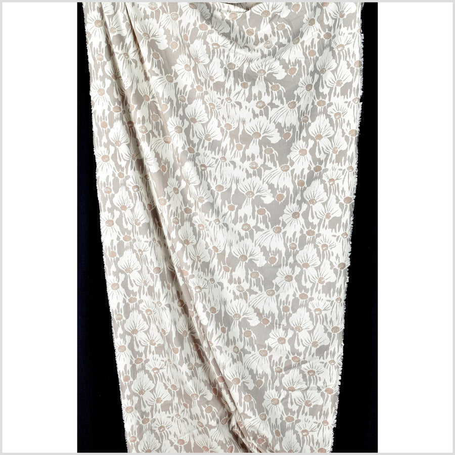 White Cotton Fabric 45 Wide by The Yard