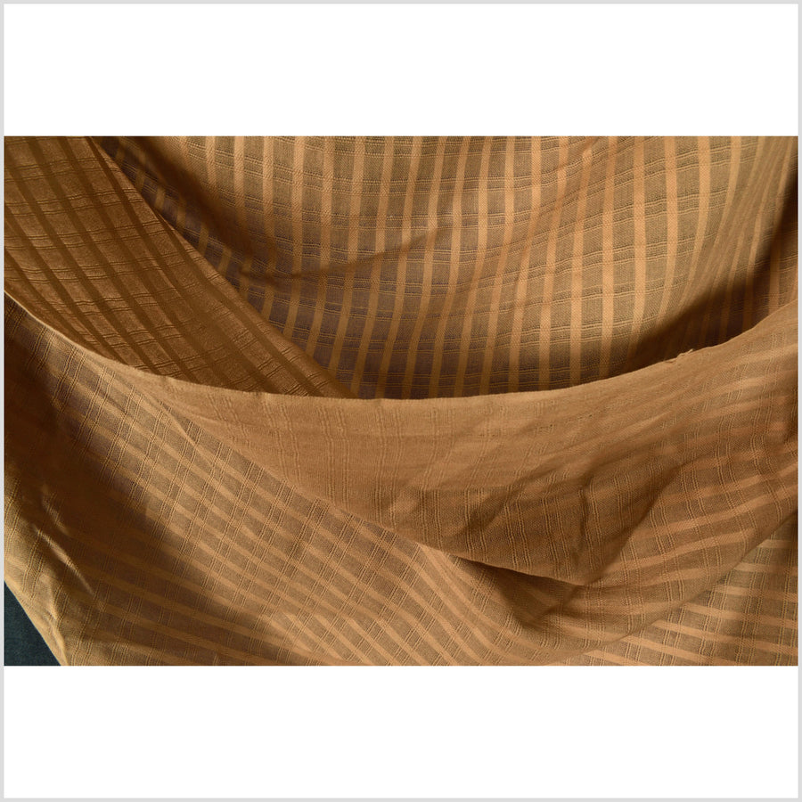 Neutral off white unbleached woven cotton fabric, window pane
