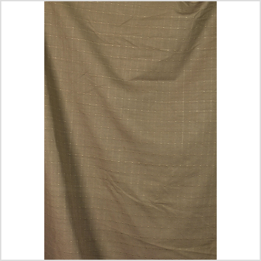 Beaver brown, geometric raised texture cotton canvas, handwoven, sturdy medium-weight, pillow supply, fabric by 10 yards PHA390-10