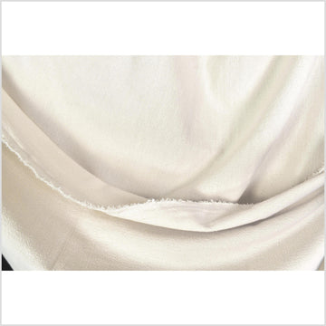 Neutral, natural, nubby cotton, medium-weight, simple and elegant off-white material, Thai woven craft supply, fabric by yard PHA447