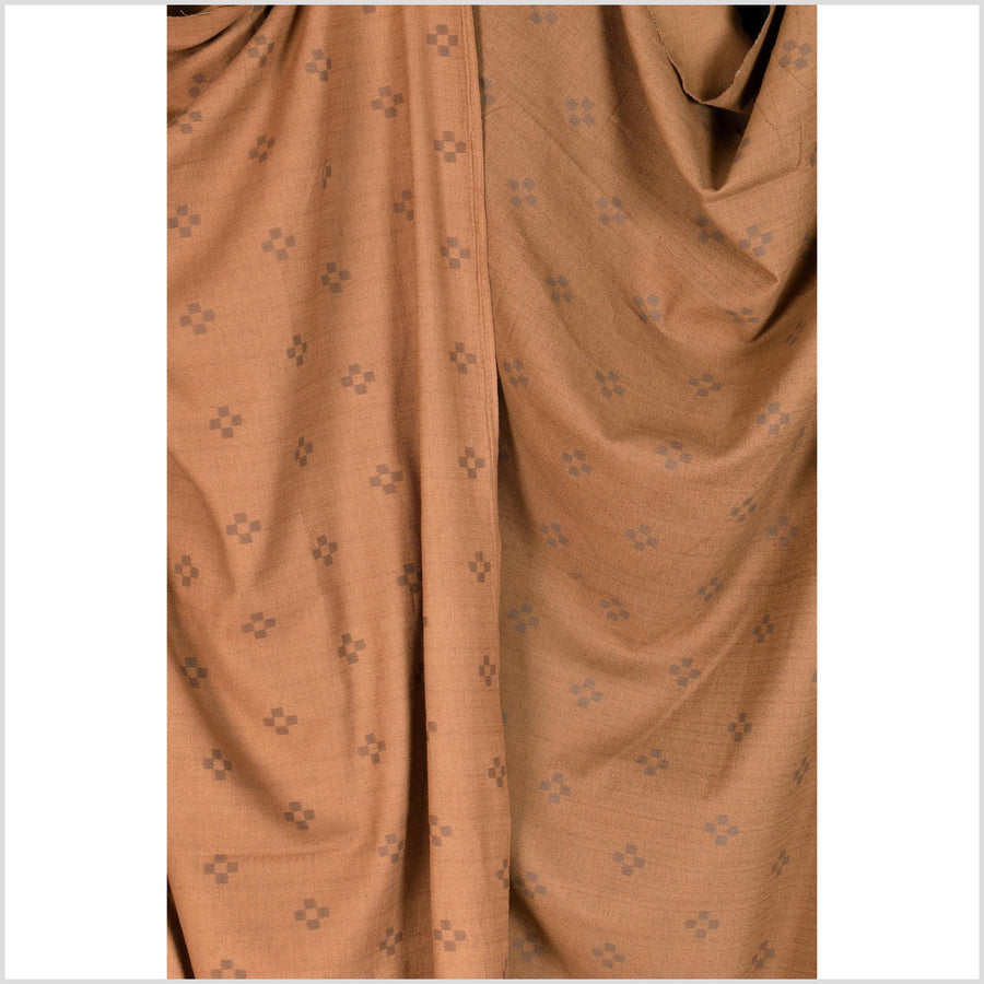 Dark tobacco, warm rust color cotton cloth, textured woven fabric, bro –  Water Air Industry