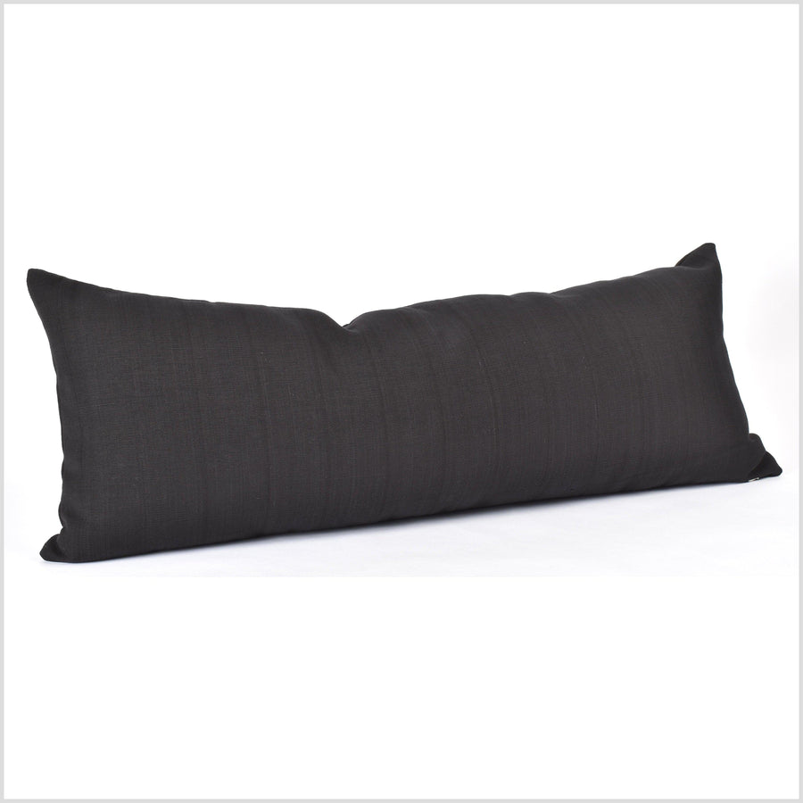 Black Gray Lumbar Pillow Cover for 14x36 Insert. Extra Large Lumbar Pillow  Cover Black Lumbar Pillow 14x36 Lumbar Pillow Cover 