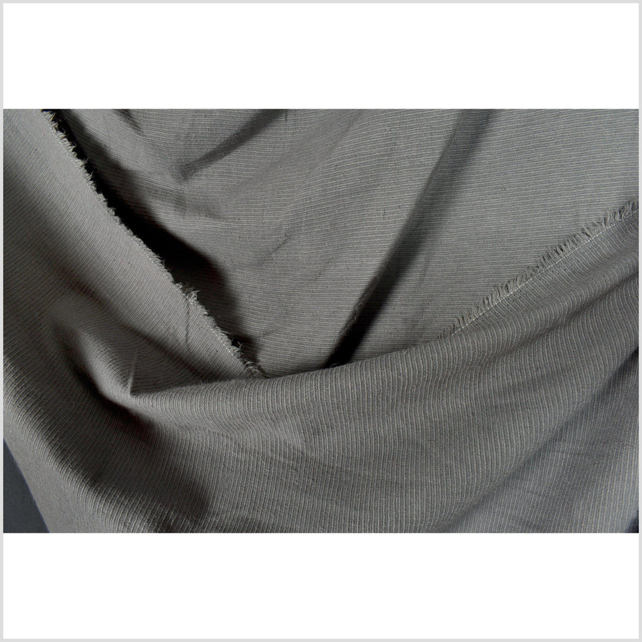 Gray, hemp and linen fabric. Neutral color with a ribbed, ridged textu – Water Air Industry