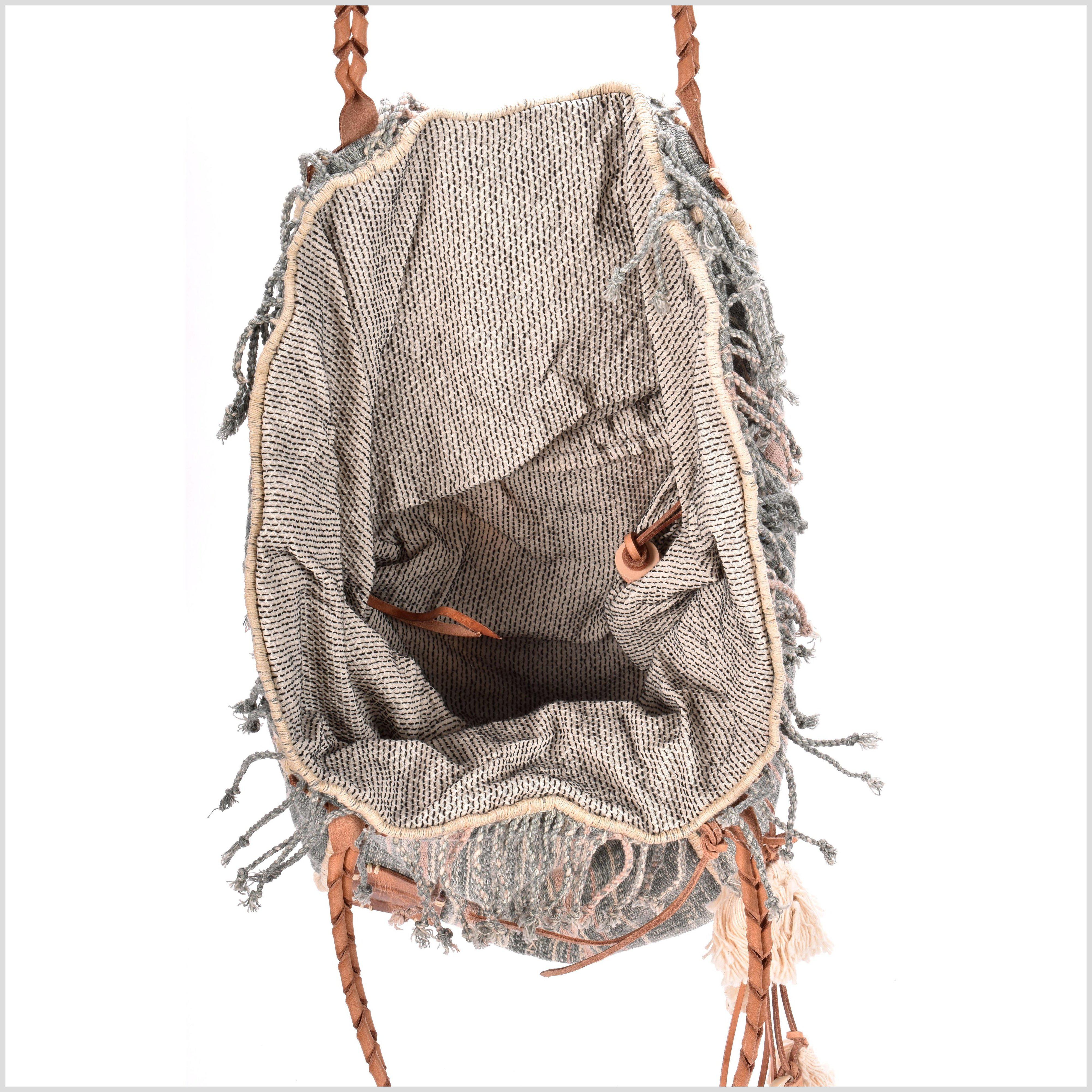 Grey - Marudhara Woven Cotton Hand Bag