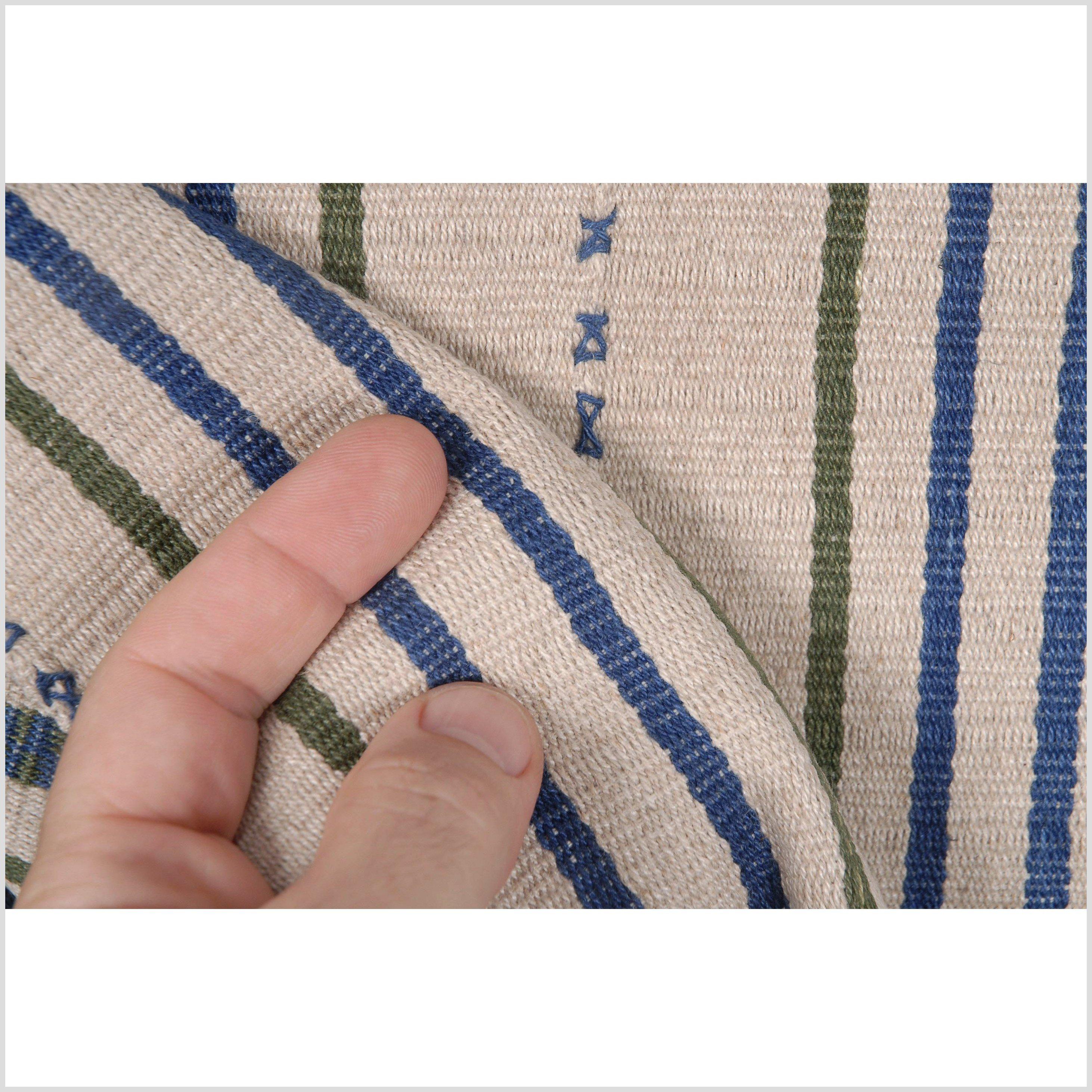 1.60 Meters Natural Hemp, Long Beige Hemp Fabric ,Hemp fabric textiles, Handwoven Hmong hemp newest fabric form Thailand(HM4)