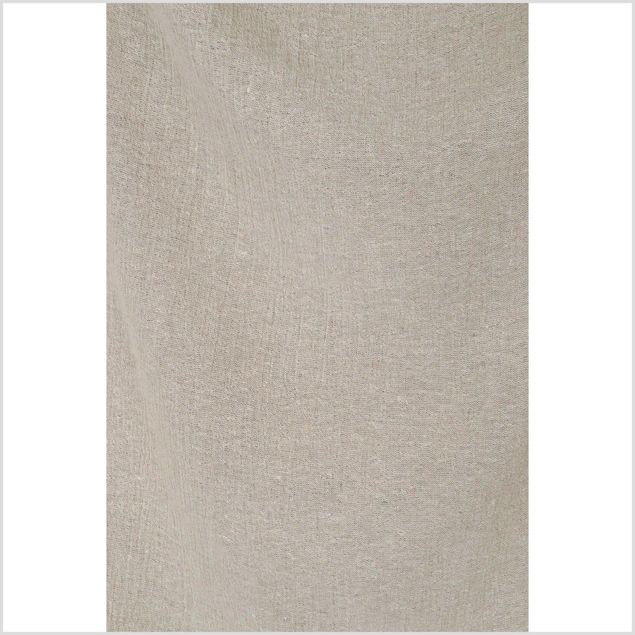 Lightweight cotton and hemp neutral beige sheer gauzy fabric, sold by the yard PHA8