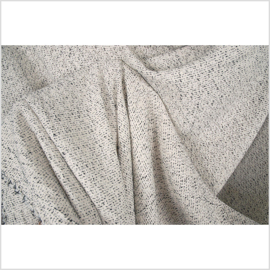 White cotton muslin fabric, loose weave, swatch sample, Cr…