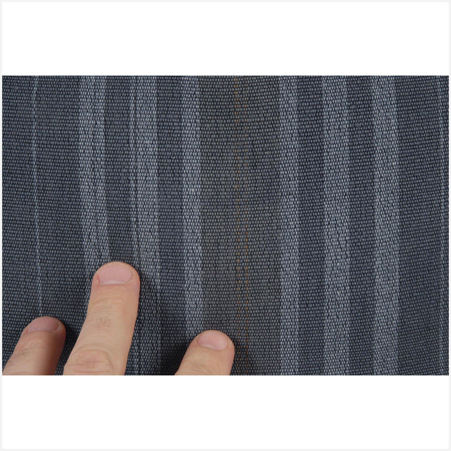 Naga tribal textile handwoven 20 in. square pillow gray, light gray, dark gray neutral cushion BN54