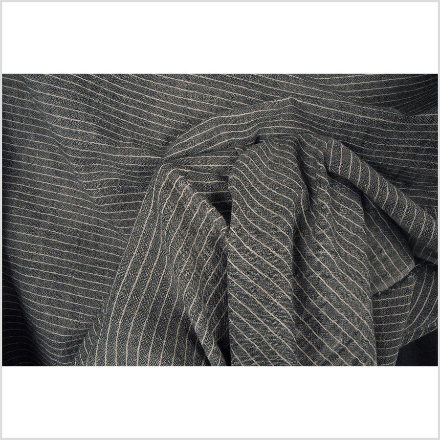 Black Cotton Stripe Lining (FD01)