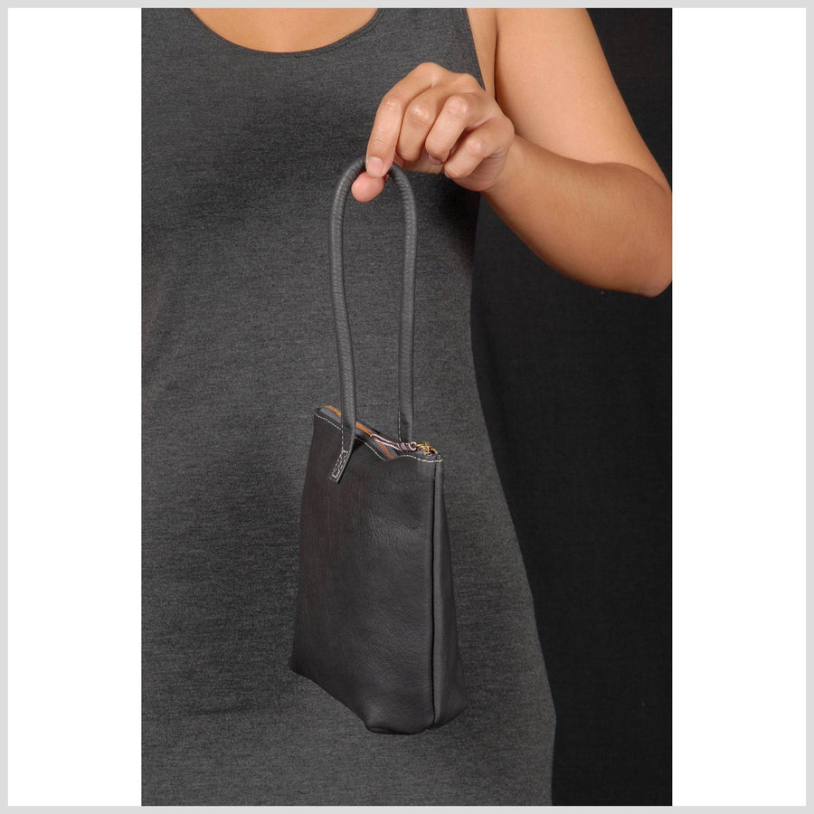 Audrey Embossed Clutch: Pewter Designer Evening Clutch Bag – Thale Blanc