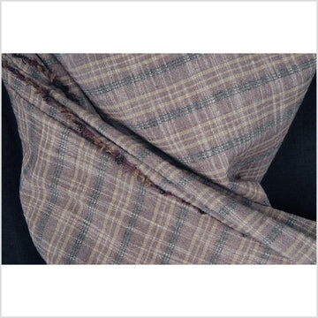 Striped brown, beige, and black 100% cotton fabric, lightweight crepe material, by the yard PHA39