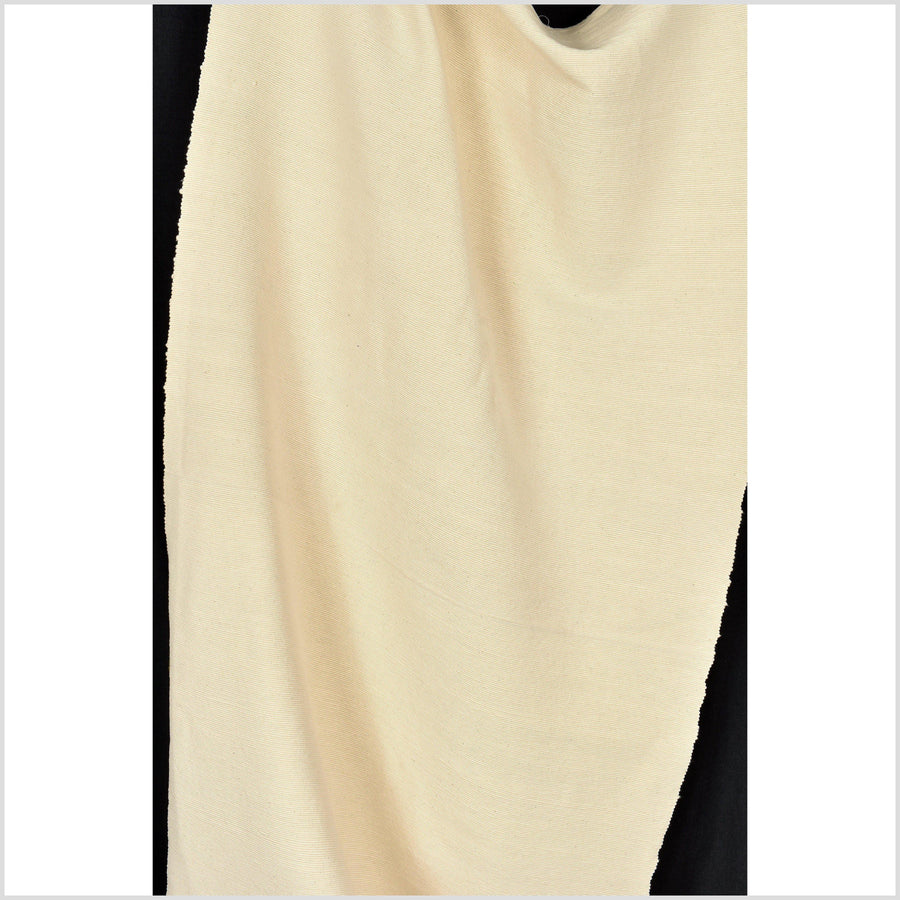 Super thick ivory color 100% pure cotton fabric with extreme