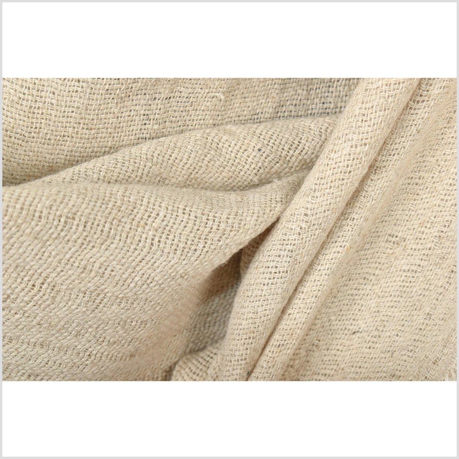 Fabric - Medium Weight - Non-Stretch 100% Cotton entredeux flower - BEIGE,  145cm wide x 1.4 metres, per piece
