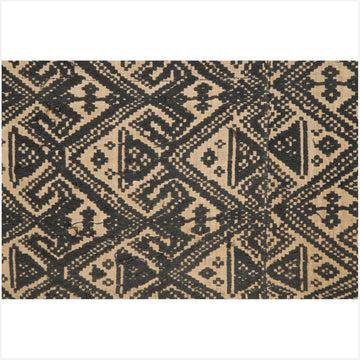 Vintage tribal tapestry, Laos ethnic textile TaiYai tribal cotton blanket Pha Hom Southeast Asia indigo/sepia baby carrier 4 TE10